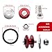 Bumper Quick Release Fasteners Kit, JDM Quick Release Holders Front Rear Bumper Fasteners Trunk Band Fenders Clip Kits for Car Bumper Trunk Fender Hatch Lid (red)