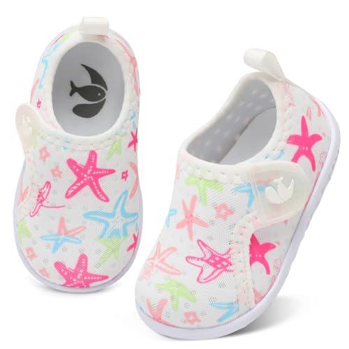 Image of FEETCITY Boys Girls Water Shoes Kids Aqua Socks Quick Dry Barefoot for Beach Swimming Pool