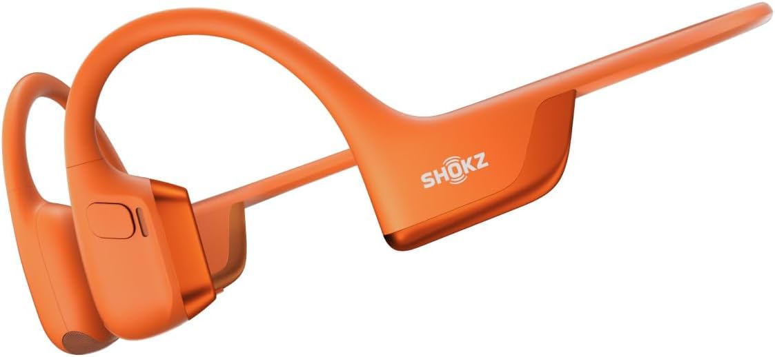 SHOKZ Pro 2 Bone Conduction Sports Headphones, Open Ear Wireless Earphones with Bluetooth 5.3, Noise Cancelling Mics, IP55 Waterproof, 12H Playtime for Running, USB-C Qiuck Charge (Orange) SHOKZ Pro 2 Bone Conduction Sports Headphones, Open Ear Wireless Earphones with Bluetooth 5.3, Noise Cancelling Mics, IP55 Waterproof, 12H Playtime for Running, USB-C Qiuck Charge (Orange)