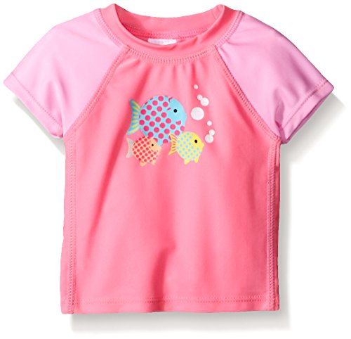 Sea Me Swim Baby Colorblock Rashguard, Pink, 12-18M