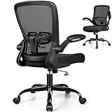 HeroSet Office Chair with 90° Flip-Up A...