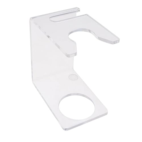 Healifty Soporte de afeitado Soporte de afeitar recto Soporte de afeitar de seguridad Almacenamiento de acrílico Soporte de cepillo de afeitar