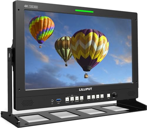 Image of LILLIPUT 15.6 inch Q15-ABBP Gold Mount 12G-SDI HDMI 2.0 in&Out Broadcast Production Studio Monitor 12G-SFP Fiber Optic Input Connection HDR & 3D-LUT