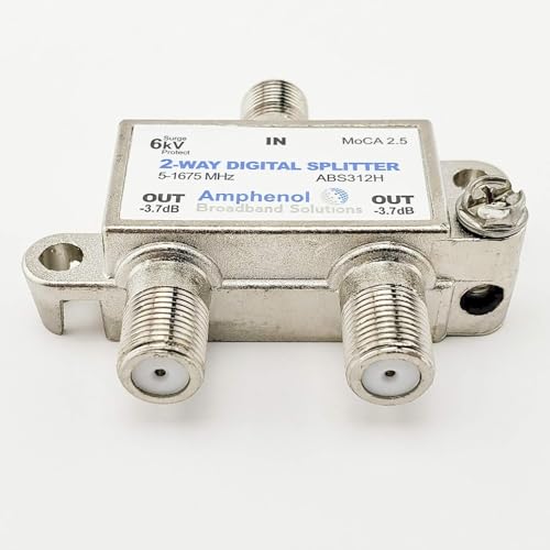Amphenol Digital Coaxial Splitter MoCA 2.5 (2 Way) ABS3...