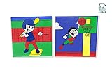 Paint By Number Kit For Kids, Sports Pack - Baseball & Basketball, Paint With Numbers, Paint By Numbers For Kids, Two Pack - 10x10 inch Wood Framed Canvas Pre Printed Designs by Little Painters