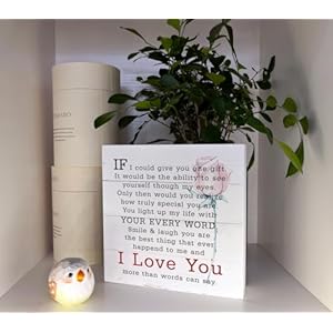 Love Wood Signs, Wooden Box Sign Desk Decor, Sentimental Poem for Her, Rustic Farmhouse Decor for Anniversary, Valentines Day Gift for Her Husband Wife, I Love You More Than The Words Can Say Love Wood Signs Wooden Box Sign Desk Decor Sentimental Poem for Her Rustic Farmhouse Decor for Anniversary Valentines Day Gift for Her Husband Wife I Love You More Than The Words Can Say