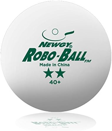 Robo-Ball Table Tennis Balls (40+ mm) White / 1 Dozen (12 Balls)