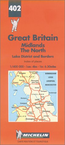 Carte routière : Midlands - Angleterre Nord, N° 402