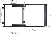 Vista 2 de Pein Racing & Flight Simulator Pedal Mount Soporte ajustable resistente para Logitech, Thrustmaster, Fanatec, MOZA Compacto y retráctil