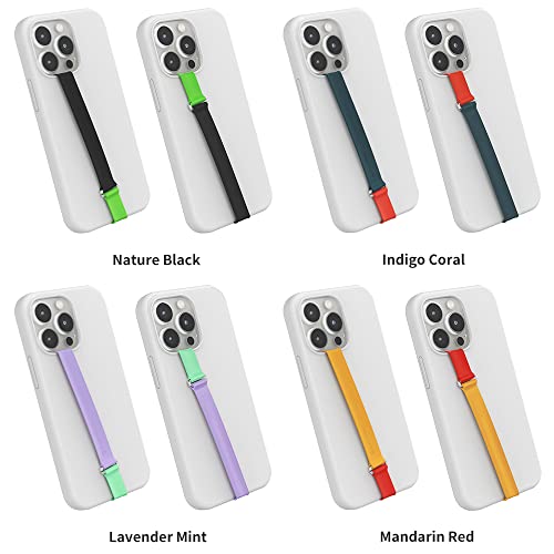 3 In 1 Optimal Bicolor Cell Phone Strap, Sinjimoru Reusable Phone Grip Holder For Hand With Clip As Phone Loop Finger Holder For Iphone Case & Samsung. Sinji Loop Clip Two Tone Lavender Mint 200 #TOP6