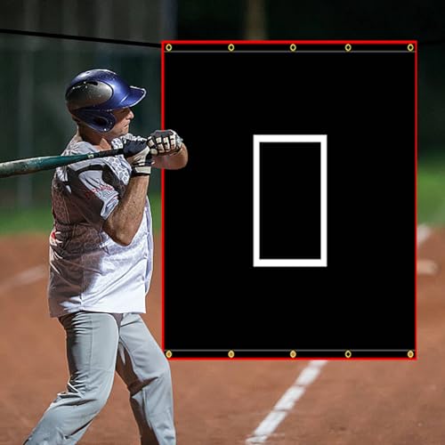 image for ANDGOAL Softball Baseball Batting Cage Vinyl Backstop Padding Mat, Por