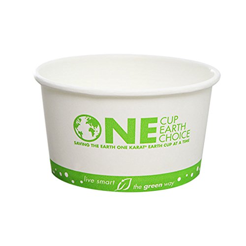 Karat Earth KE-KDP12 12 oz Hot/Cold Paper Food Container,"One Earth" Print (Pack of 500)