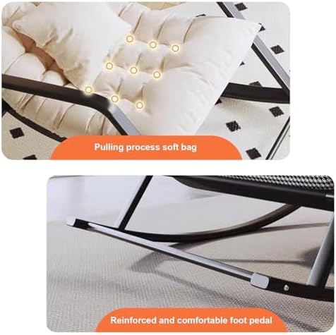 Patio Leisure Rocking Chairs，Upholstered Nursing Armchair,Rocking Chair for Nursery,Upholstered Rocking Chair Glider Rocker High Back Arm Chair,for Nursery, Living Room,Patio, Backyard, BALC
