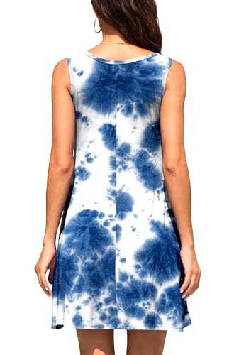 Image of WEACZZY Women Summer Casual Swing T Shirt Dresses Beach Cover up Loose Dress