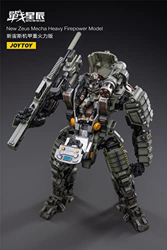 Hiplay Joytoy 1/25 & 1/18 Scale Science-Fiction Robot Mecha Action Figures Full Set-Dark Source & Battle For The Stars Series-Space Operations Mecha Heavy Firepower Model (New Zeus Mecha) #TOP5