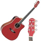 Violão Elétrico Strinberg Cd40c Vermelho Cromo Folk