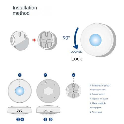 Purificateur d'air pour bac à litière silencieux et rechargeable sans fil - 6