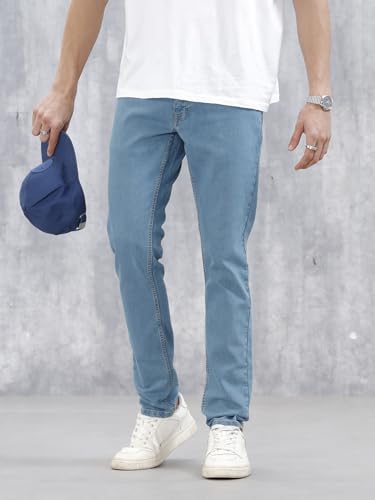 Image of WROGN Men's Slim Fit Jeans | Mid Rise | Jeans for Man