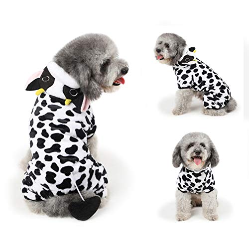 Fantasia de cachorro para animal de estimação da UKCOCO para Halloween, terno para cachorro, leite,