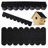 54 STK Dachpappe Schindeln für Vogelhaus, Selbstklebend Dachschindeln Wasserdicht Mini...