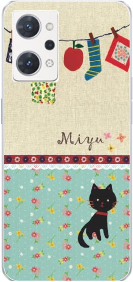 Amazon.co.jp: ［らふら］OPPO Reno7a 名入れ 猫 スマホケース 携帯  