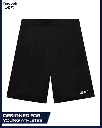 Reebok Boys Basketball Shorts - Lightweight Boys Shorts with Pockets & Drawstring - Close Hole Mesh Athletic Shorts for Kids4