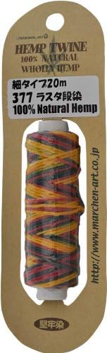 Fairy Tale Art henputoxuwain Fine Type Tier Dyed Width Approx. 1.2 mm 20 m Spool Approx G, Col. 377