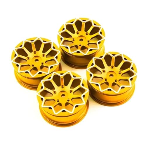 RC���[�V���O�p�[�c For HSP For HPI 94123/94122/94103 D4/D3/CS 5Yall 1:10 4 �� 1 �Z�b�g�A���~�������� Whee �����t�B�b�g RC �A�b�v�O���[�h���i(Yellow)