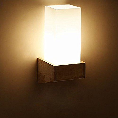Lampe murale en bois de couloir pour une ambiance douce