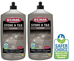 Weiman Stone Tile and Laminate Cleaner - 32 Ounce 2 Pack - Professional Tile Marble Granite Limestone Slate Terra Cotta Terrazzo and More Stone Floor Surface Cleaner