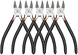 BOENFU Wire Cutter - Precision Side Cutter 6 Inch Cutting Pliers - 5 Pack