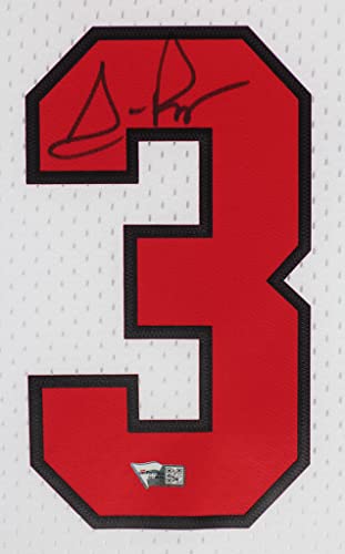 Scottie Pippen Autographed White Chicago Jersey - Beautifully Matted And Framed - Hand Signed By Pippen And Certified Authentic By Fanatics - Includes Certificate Of Authenticity #TOP1