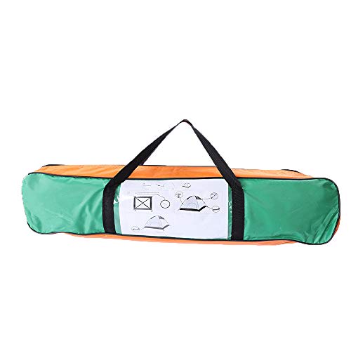 Carpa de Camping Domo para 2 Personas Naranja y Verde miniatura 3