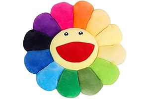 The Murakami Rainbow Flower Pillow: Versatile, Decorative, and Relaxing