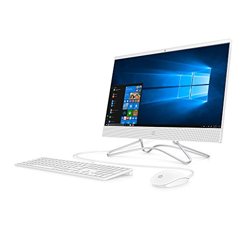 Image of HP 22-Inch All-in-One Computer, Intel Core i3-8130U, 4GB RAM, 1TB Hard Drive, Windows 10 (22-c0030, White)