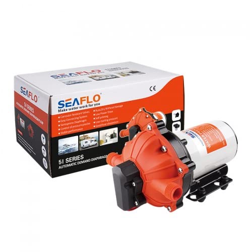 Seaflo Druckwasserpumpe 51-Serie, 12V / 5,0 GPM / 18,9 LPM / 60PSI Wasserpumpe
