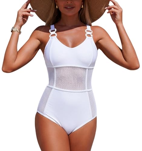 Maillot de bain col V sexy pour piscine et vacances à la plage