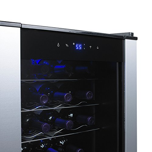 Wine Enthusiast 268 68 20 01 20-Bottle Evolution Series Wine Cooler, Stainless Trim #TOP5