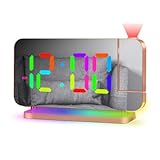 【Grand écran à LED】Réveil numérique doté d'un grand écran miroir à DEL de facilitant la lecture. Un des meilleurs réveils pour les chambres à coucher en raison de sa simplicité, cette horloge numérique haut de gamme est quelque chose que vous aurez plaisir à vous réveiller chaque matin