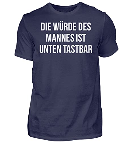 T-shirt homme XXXXL ample bleu marine pour silhouette forte