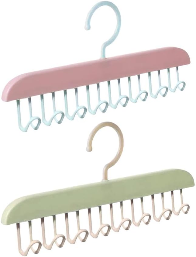 KUNYA® Space Saving Hanger, Long-Lasting Bra Organize, Compact Storage Design Wardrobe Organizer, Durable Material Closet Storage Saver, Tie and Bra Holder Dress Hanger Pack Of 2