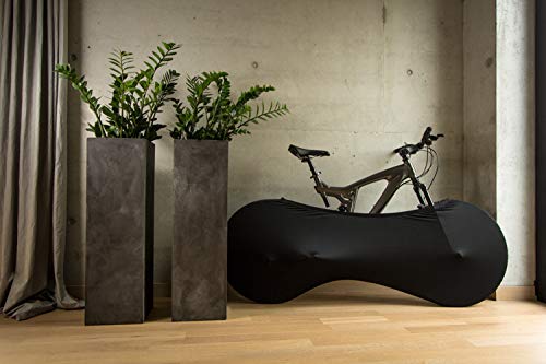 Velo Sock bicycle cover for bike storage indoors, Black