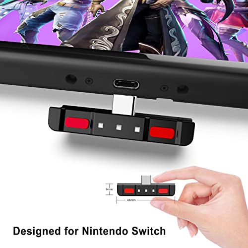HomeSpot Bluetooth Audio Adapter with USB-C, Built-in mic, for Nintendo Switch, PS4, PS5, PC, Supports Headphones mic, aptX Low Latency, Dual Headphones, in-Game Voice Chat