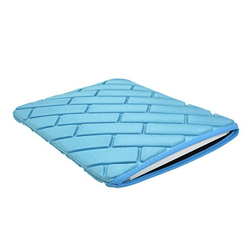 Funda para tablet de 9,7 pulgadas bolsa interior con diseño de cuadros azul claro 6