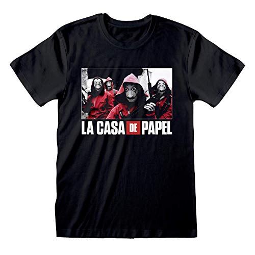 (ペーパー・ハウス) Money Heist オフィシャル商品 ユニセックス フォトグラフ Tシャツ 半袖 トップス (XL...