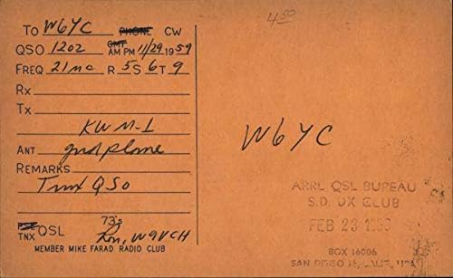 Miniatura 2 de Japan KA2RJ - Ronald J. Finger HQ NSAPAC APO 343 San Francisco, California CA Original Vintage Postcard