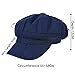 Women’s Newsboy Cap Wool Blend Retro Solid Color Girls Fashion Gatsby Cabbie Visor Beret Hat Navy