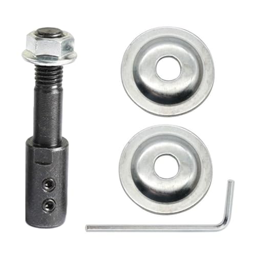 Shaft Arbor Extender 10mm Motor Arbor Adapter Bench Grinder Extension Shaft Threaded Shaft Backing Kit for Polisher Sander Polishing Grinding Buffing Wheel Rotary
