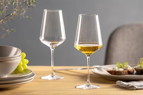 Foto von LEONARDO HOME Weißweingläser PUCCINI (6er Set) • Kratzfeste Weingläser (560 ml) • Spülmaschinenfest & Langlebig • Zeitlose Gläser für Weißwein • Modernes Design • Weißwein-Glas Puccini • 069553