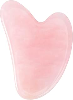 Gua Sha Facial Tools Pink Guasha Tool Gua Sha Pink Jade Stone for Face Skincare Facial Body Acupuncture Relieve Muscle Tensions Reduce Puffiness Festive Gifts